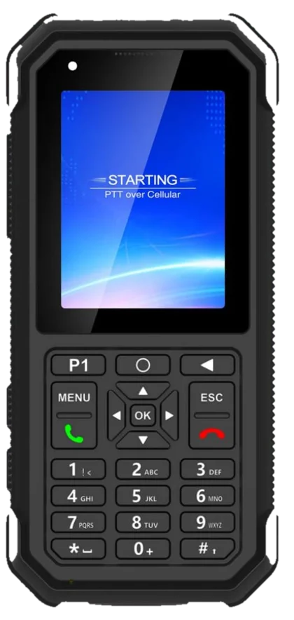 Voicely rugged PTT over cellular handset